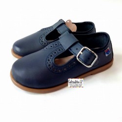 Zapatos para niño en piel de color azul marino, de Osito by Conguitos