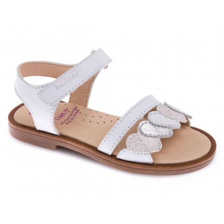Sandalias blancas de velcro
