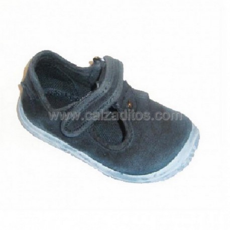 Zapato-sandalias de lona azules, de Zapy (pepitos)