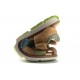 Sandalias de piel marrón para niño con velcro, de Pablosky